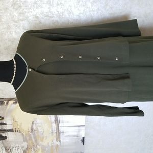 Faded Glory Large dress with matching button up sweater made of 100 % cotton.